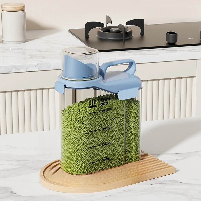 

Kitchen food grade sealed cans Household sealed insect-proof and moisture-proof grain cans Portable flour storage box