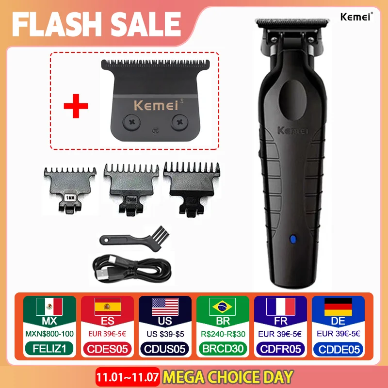 Kemei KM-2299 Hair Trimmer Machine Men's Haircut Machine Hair Clipper Professional Cutter Hair Cutting Machine Clipper