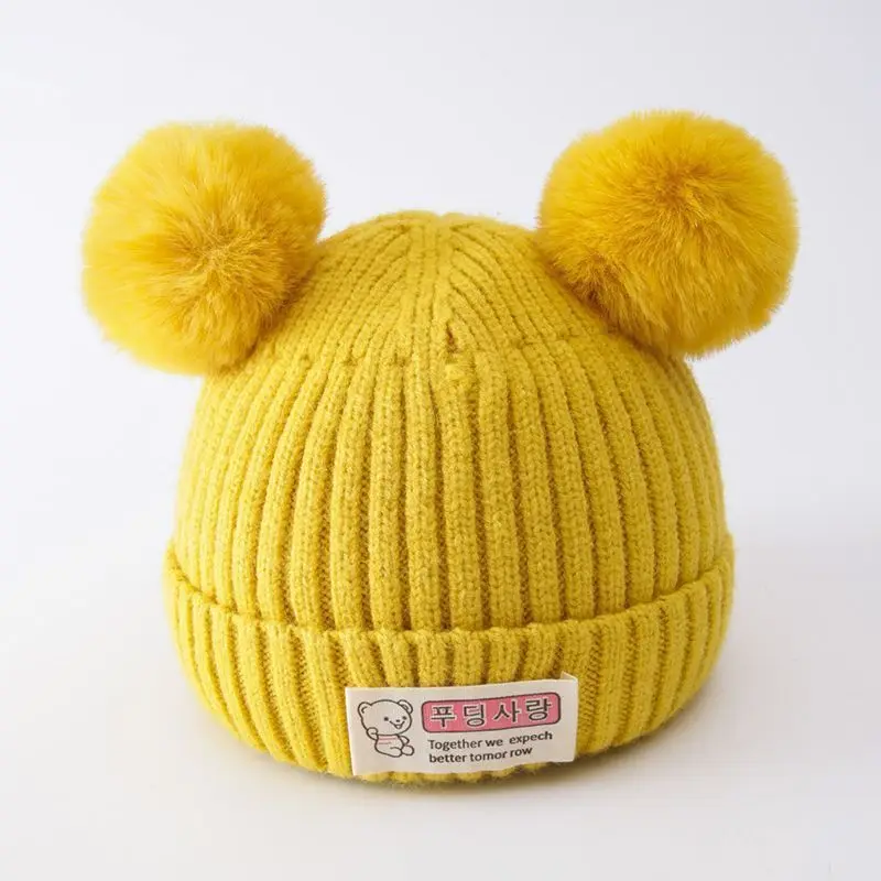 Newborn Baby Knit Hat - Winter Warm Infant Beanie for Boys Girls Soft Stretchy Skull Cap 0-12 Months Cute image 5