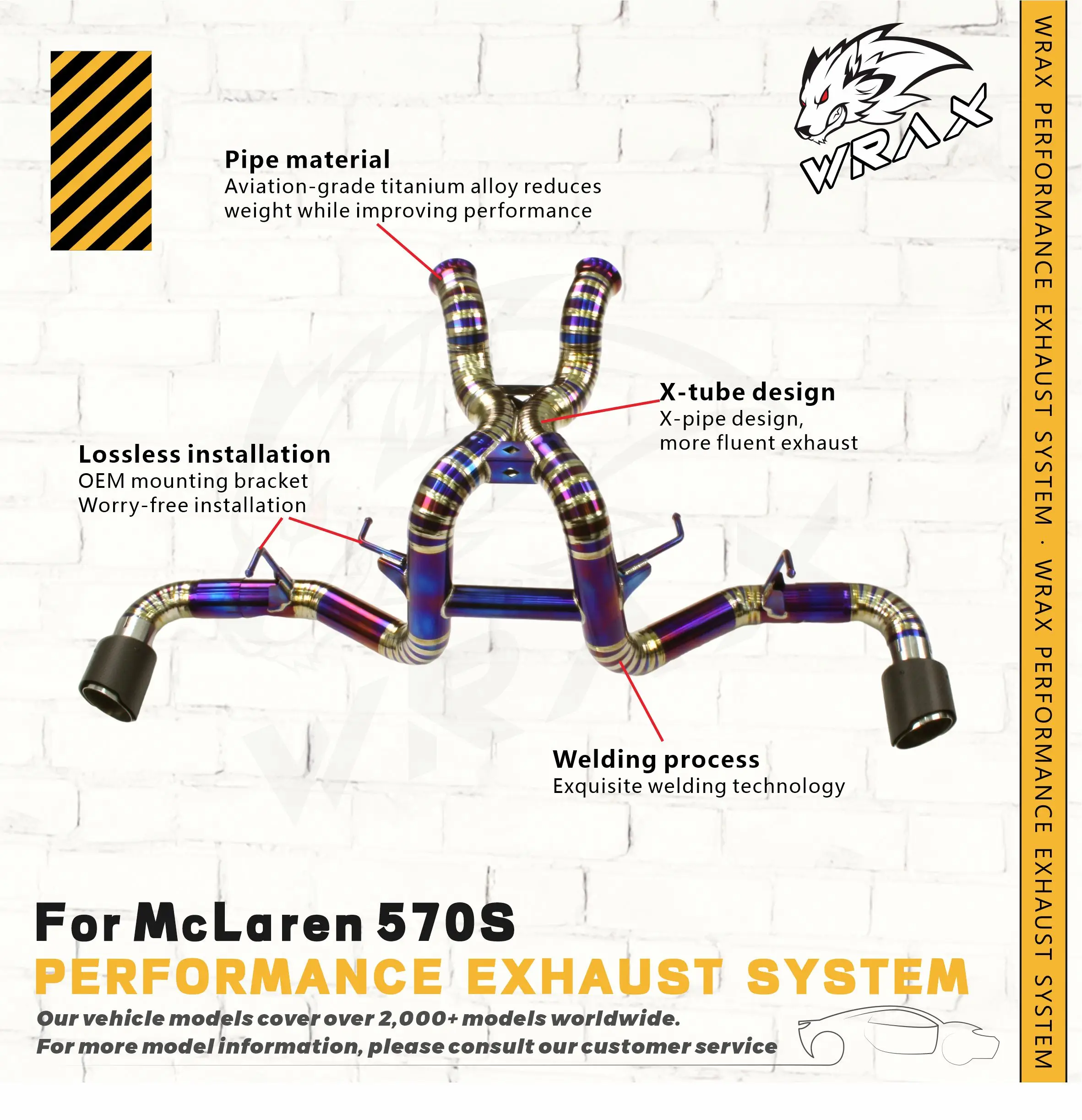 

Valved Titanium Catback Exhaust for McLaren 570S 2015-2021 | Straight-Through Design | Deep Aggressive Sound | Direct Bolt-On