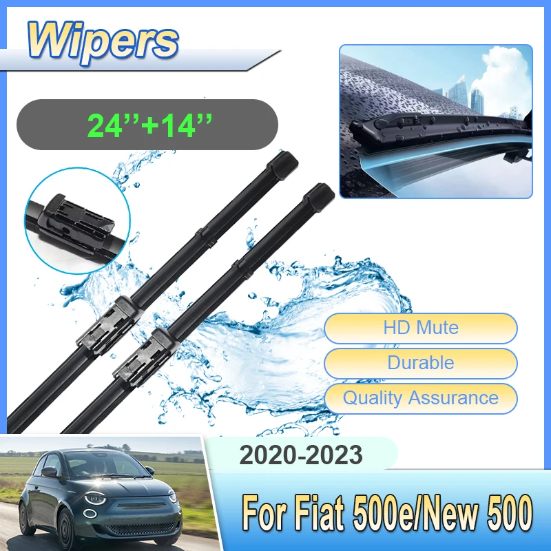 

Car Front Windscreen Wipers For Fiat 500e Accessories 2023 Body Kit New 500 2020-2023 Windshield Wipers Blades Cleaning Brushes