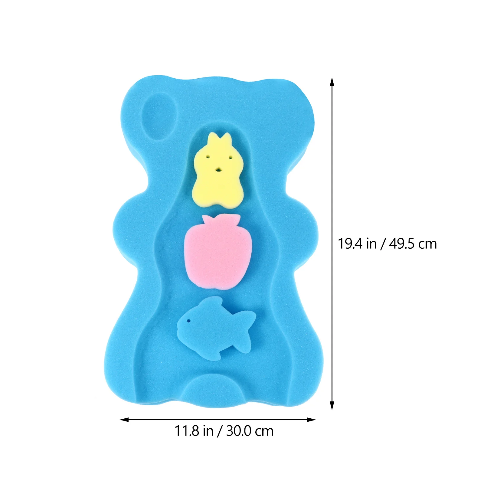 

Bear Shape Bath Cushion Newborn Bathtub Pad Non-Slip Sponge Support Toddler Bath Mat S Proof Bathing Mat For s Shower