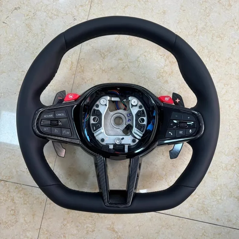 Custom Genuine Leather Steering Wheel Compatible G31 G32 X3 G01 X4 G02 M2 G87 M3 G80 M4 G82 G42 G20 LCI M5 F90 G11 For BMW G30