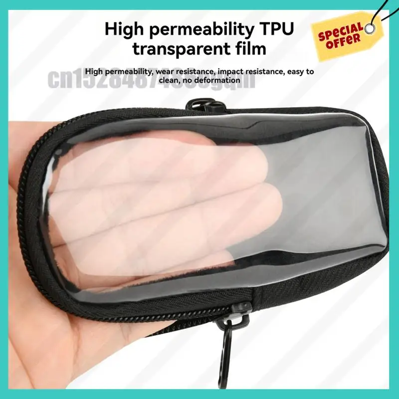 -ABJZ MP3 Player Carrying Pouch Protective Case For Sony NWE394 Outdoor Hanging Buckle TPU Storage Bag