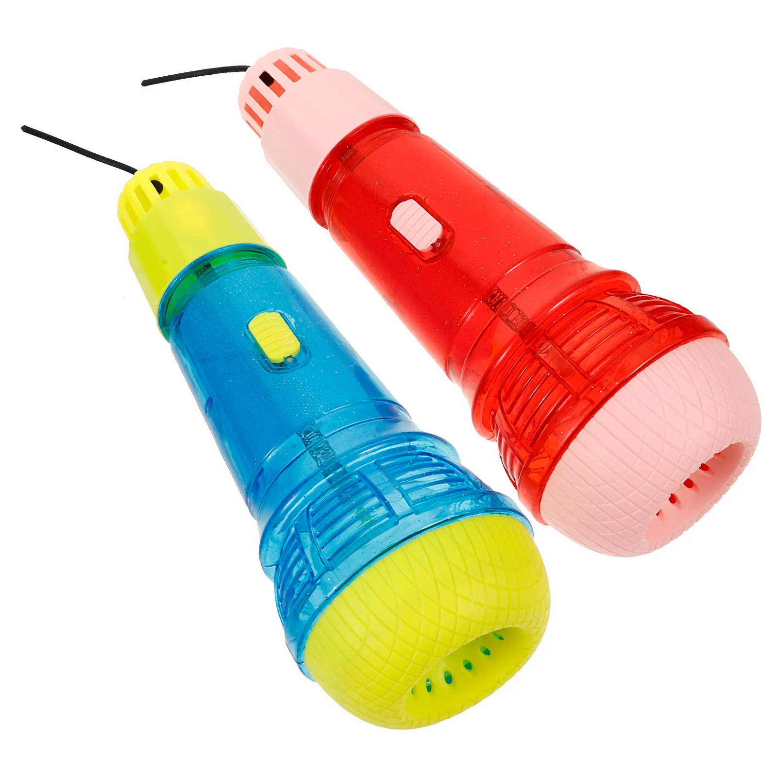 

2Pcs Echo Microphone Lightweight ABS Kids Karaoke Prop Pretend Play Party Favor Birthday Gift Echo Microphone Party Favor