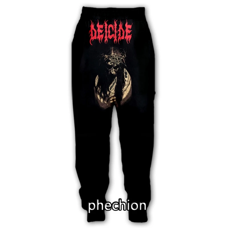 phechion New Fashion Men/Women DEICIDE Band 3D Printed Casual Pants Novelty Streetwear Men Loose Sporting Trousers Q04