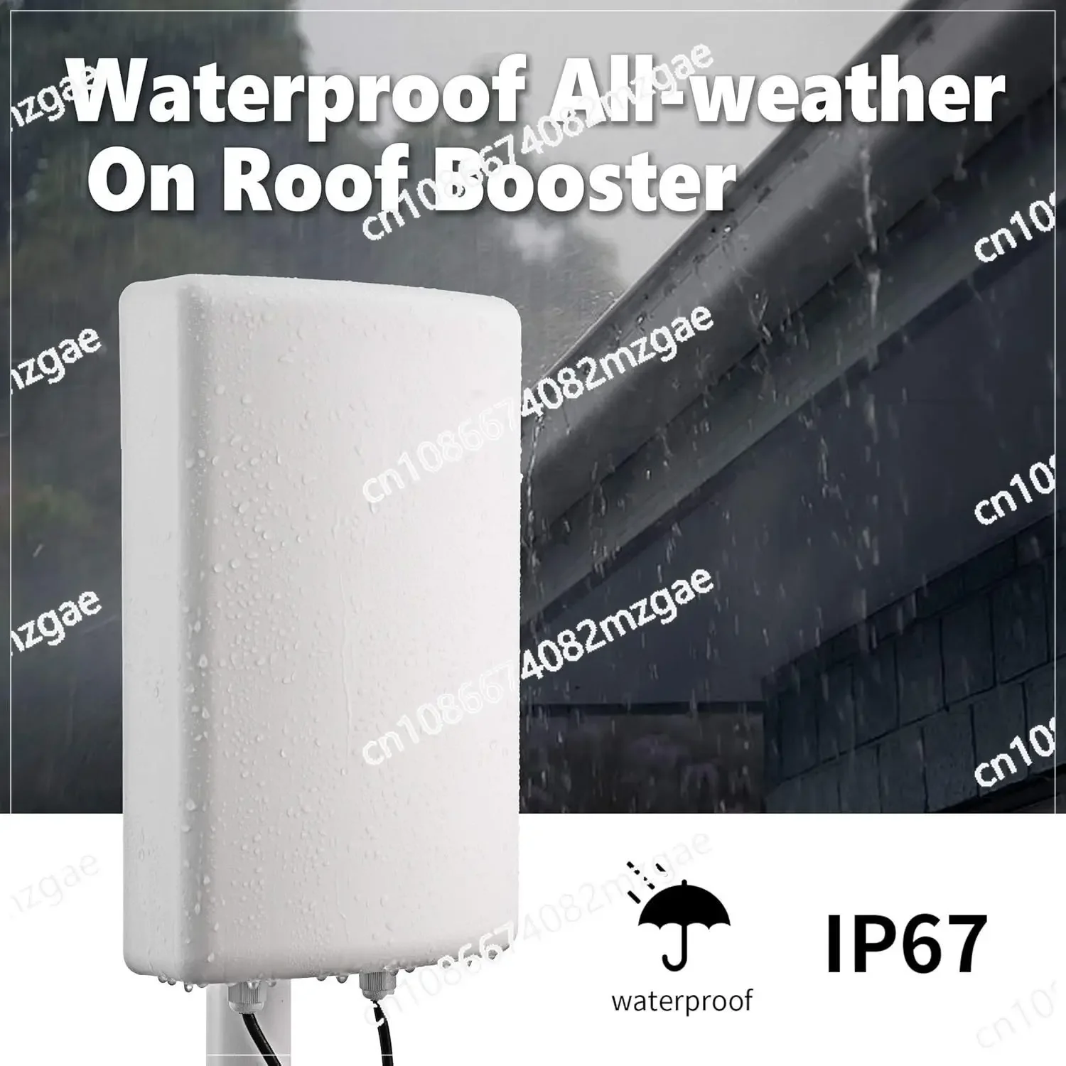 2x2 11dBi High Gain MIMO Flat Panel Antenna, SMA Male Head Male Pin, Suitable for 4G LTE and 5G