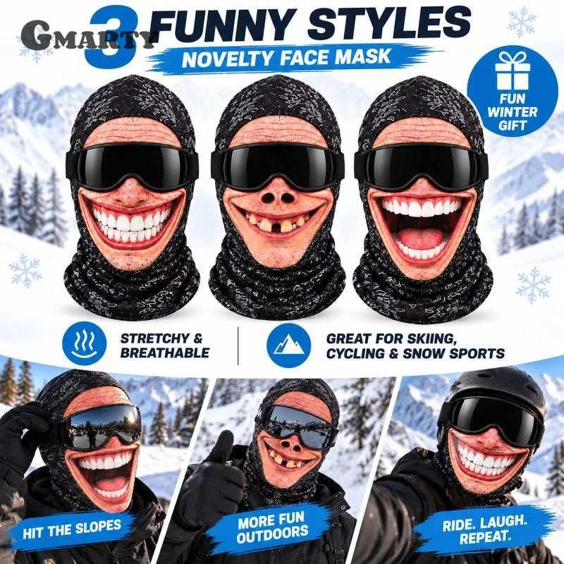 3D Realistic And Funny Riding Helmet Cover, Quick Dry Breathable For Skiing Hiking Sports