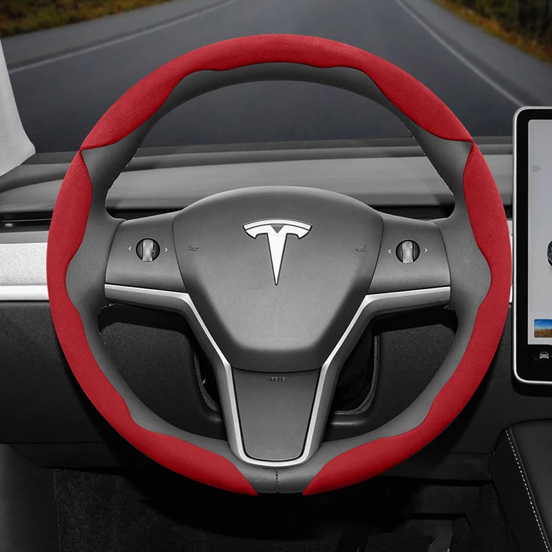 

Applicable to Tesla’s slip-resistant buckle-style steering wheel covers for models such as Model 3, Highland 2024, Y, X, S, and