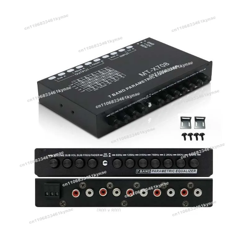 Suitable for MT-X708 Car Equalizer 7-segment Equalizer Car Audio EQ Tuning Divider Amplifier AV-EQ7