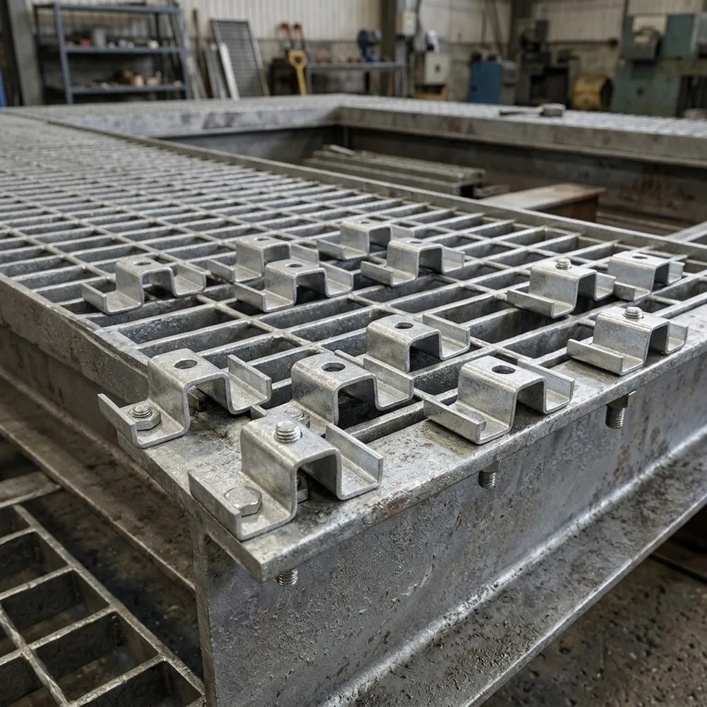 Industrial Applications As Shown Grating Fastener Galvanized Steel Industrial Equipment Stability Installation Solution