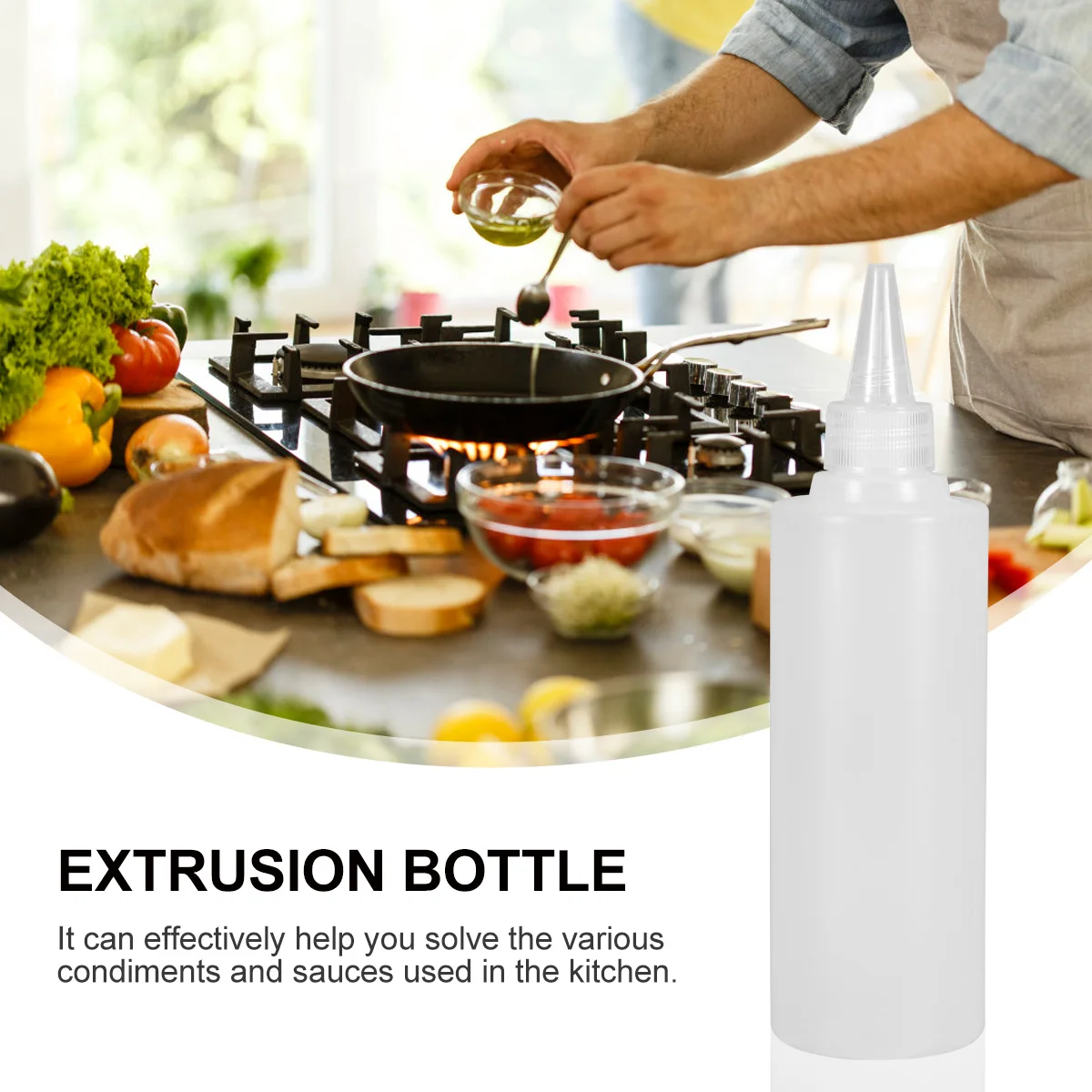 

6pcs 250Ml Squeeze Bottle Transparent Condiment Dispenser Leakproof Dustproof For Sauce Ketchup Mustard Pigment Craft Paint