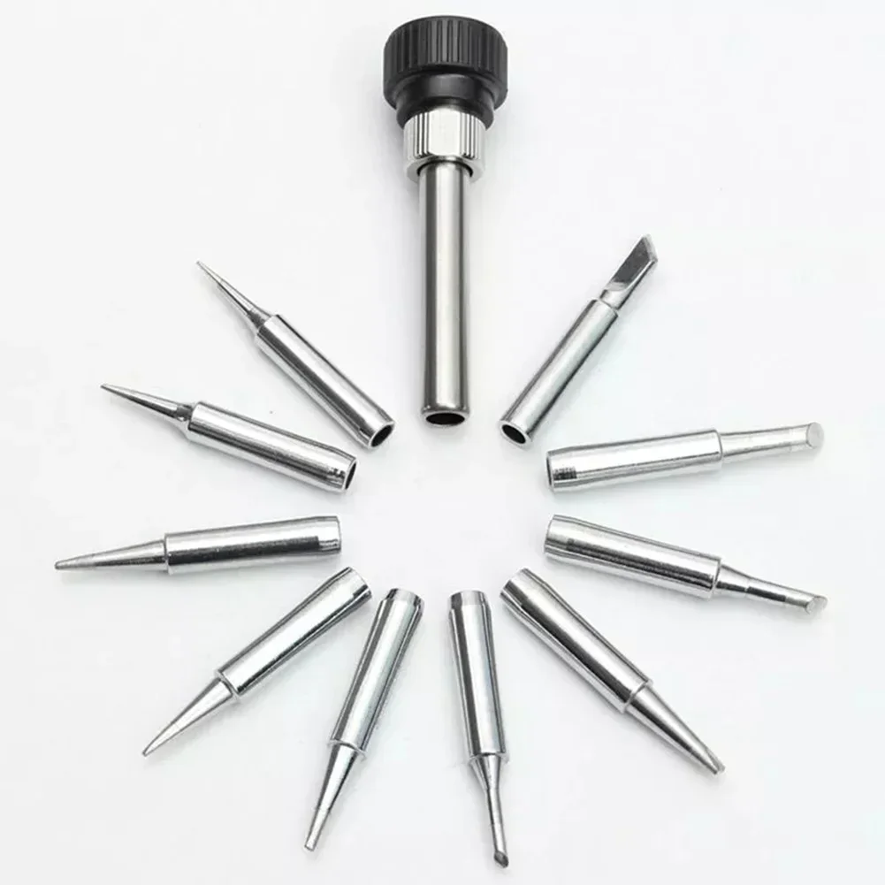 13pcs Soldering Iron Tips 900M-T For 907 933 926 937 928 94 Station Tool  Power Tools Welding Soldering Handle Adapter