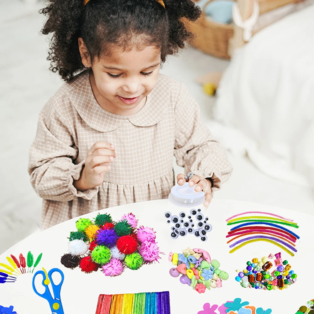 

DIY Craft Supplies Kids Art Set Ages 3 5 Christmas Crafts Crafting Kit Plastic School Projects Valentine Kits Sewing Accessories