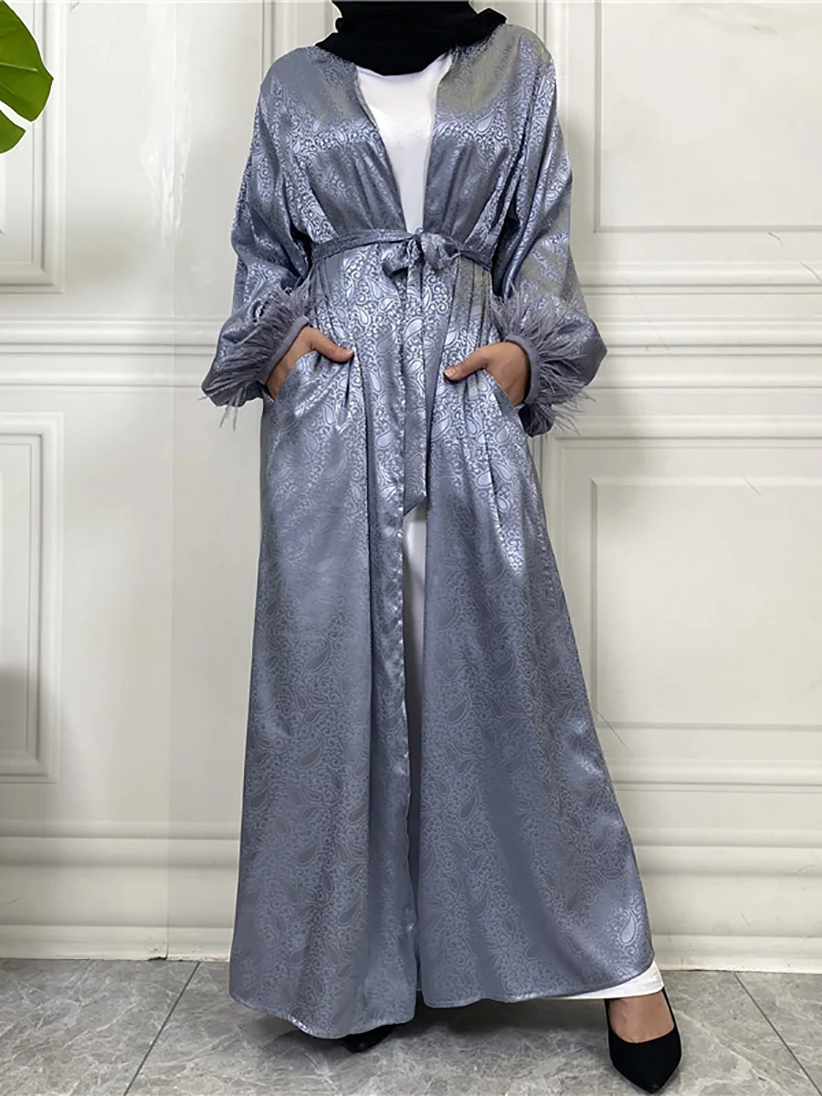 Modest Abaya Ramadan Dubai Robe Femme Musulmane Turkey Kaftan Islamic Clothing Muslim For Women Kimono Caftan Marocain Cardigan