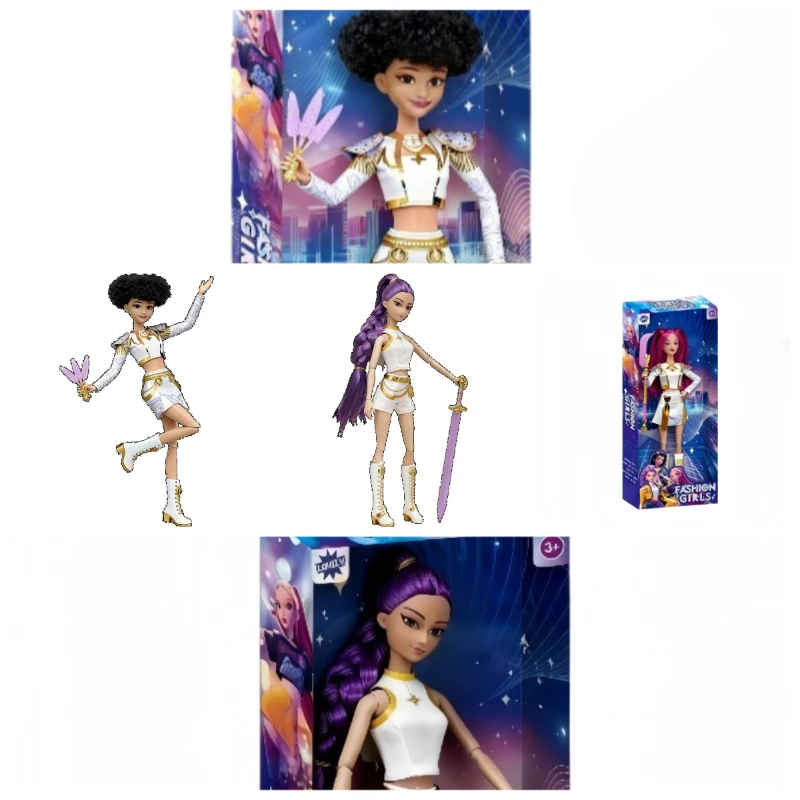 Kpop Demon Hunters Rumi Mira Zoey Dolls - Bellissime action figure in plastica fai-da-te, regalo giocattolo da collezione per ragazze