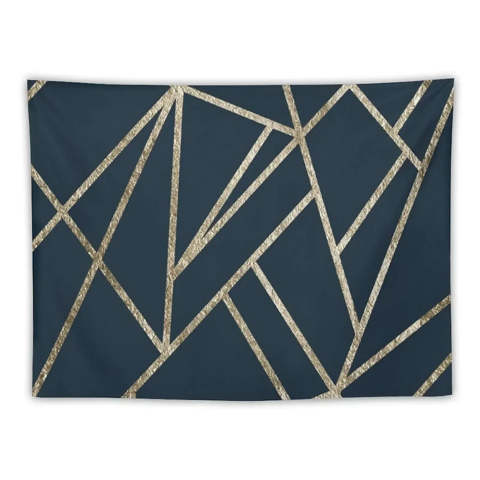 

Classic Dark Blue Gold Geo #1 #geometric #decor #art Tapestry Bedroom Decoration Wall Deco Room Decorations Aesthetics Tapestry