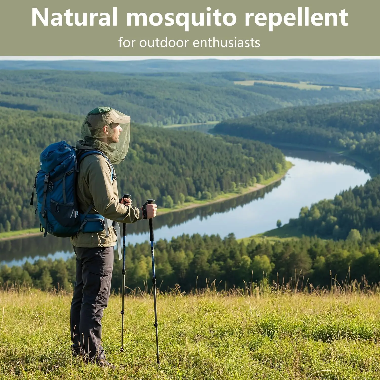 Mesh Anti Mosquito Fishing Hat Shield Breathable Insect Proof Cap for Outdoor Night Fishing Camping Men Women