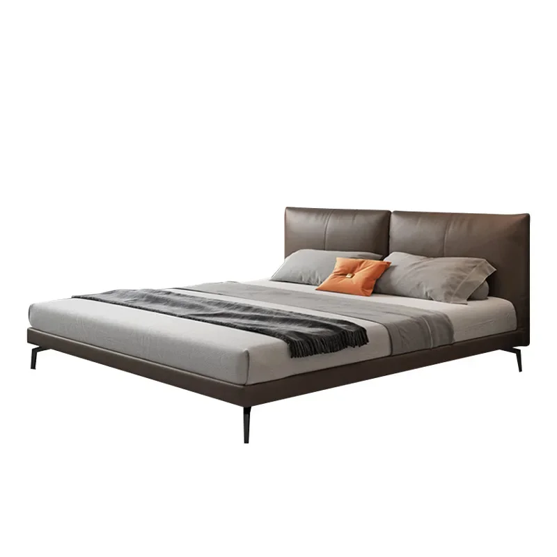 

Modern minimalist leather bed