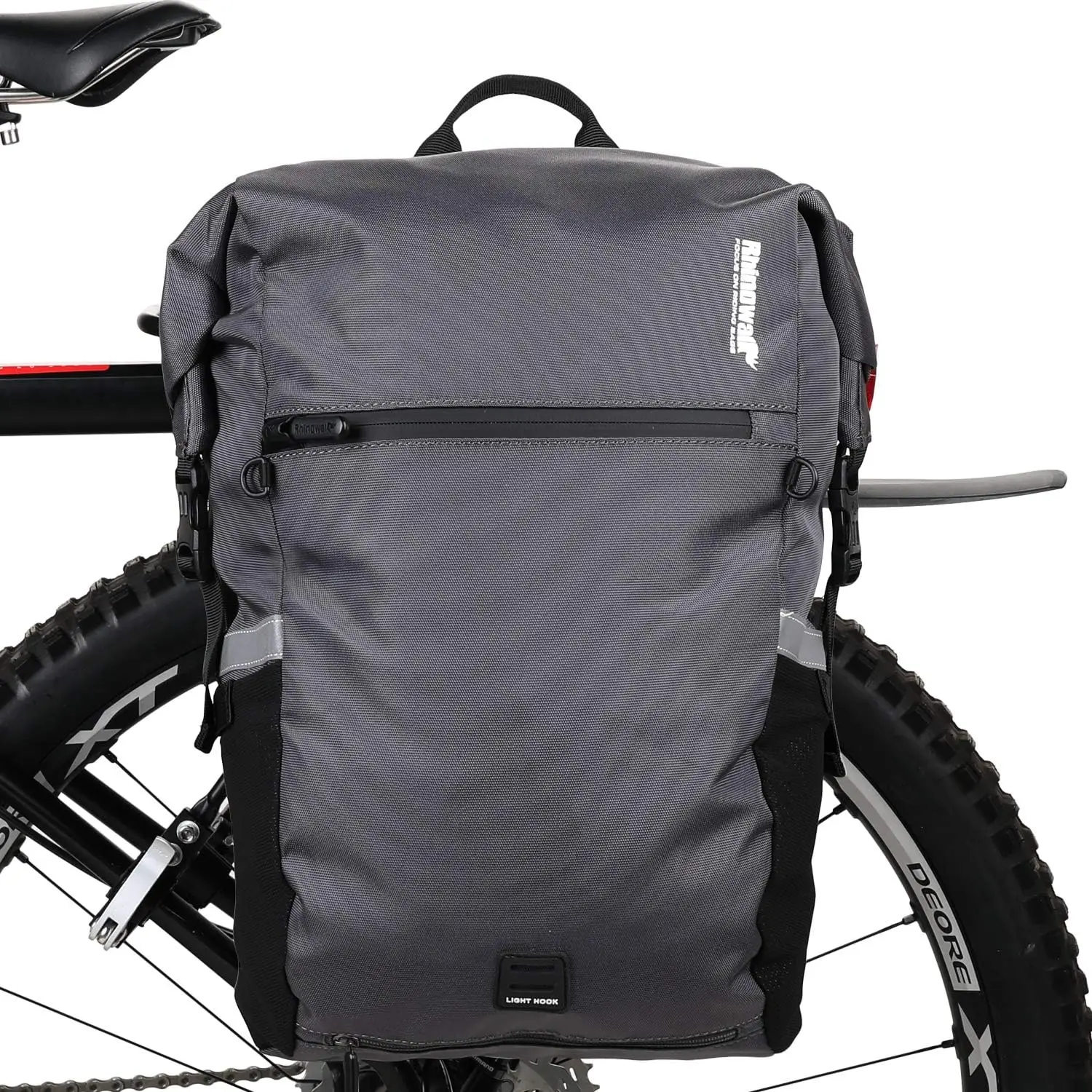 

Waterproof Bike Pannier Bag 2-in-1 Saddle & Shoulder Bag for Cycling
