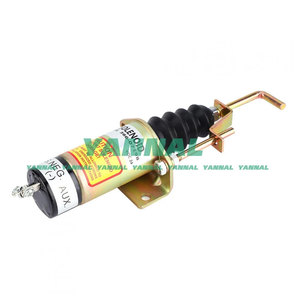 long time aftersale service 24V 366-07198 1502-24 Shut Off Solenoid For LPW LPWS LPWT Genset