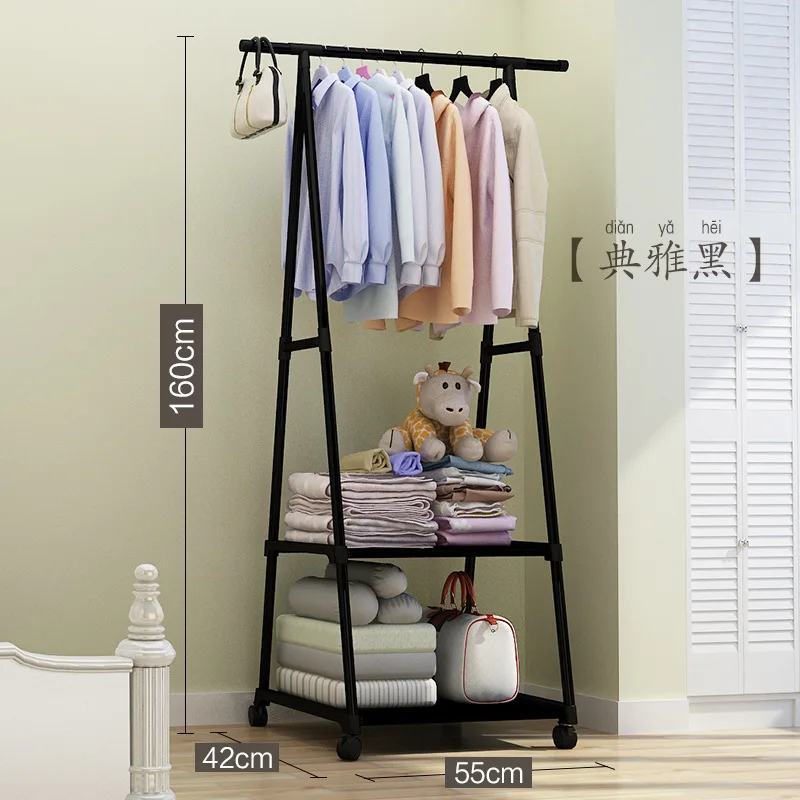 Heavy-Duty Triangle Coat Rack for Clothes Hangers with Thickened Base Stand for Home Use Extra-Strong Load-Bearing Clothing