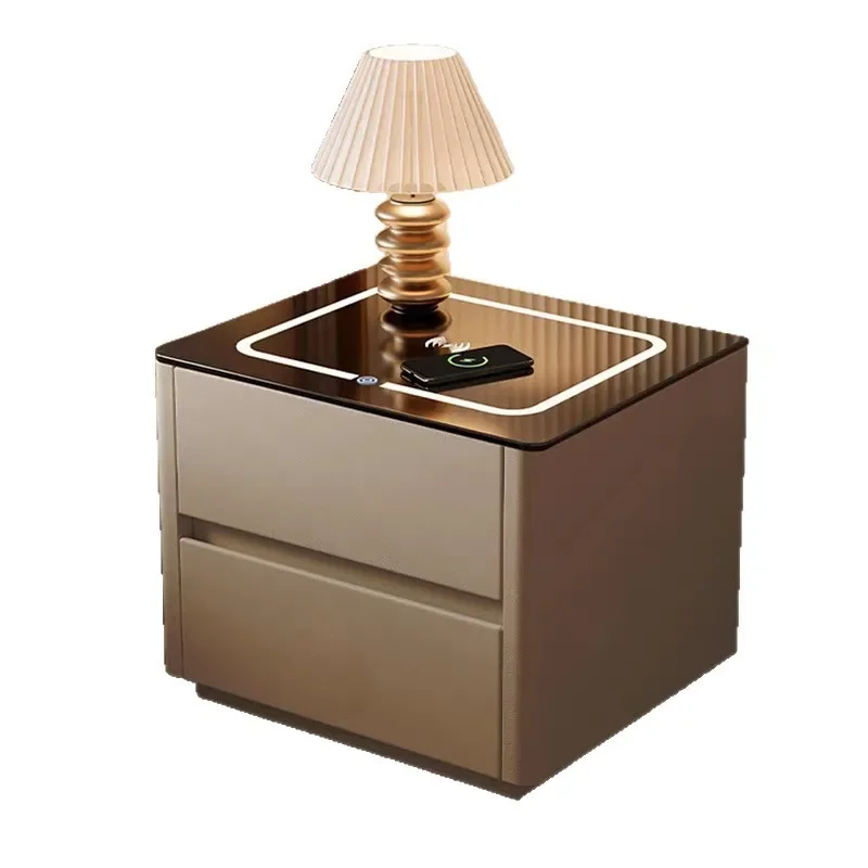 

Smart bedside table, home bedroom, light luxury and high-end small wireless charging audio bedside table