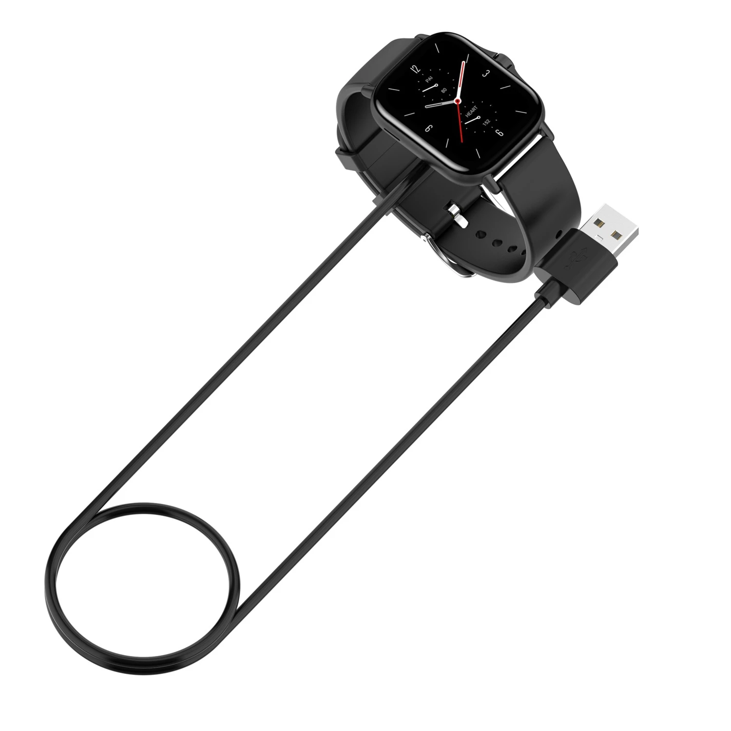 Dok pengisian daya untuk Xiaomi Huami, Amazfit GTR 2 2E/GTS 2 2E Mini/Bip U/Pop Pro kabel pengisian daya cepat, dasar pengisi daya magnetik