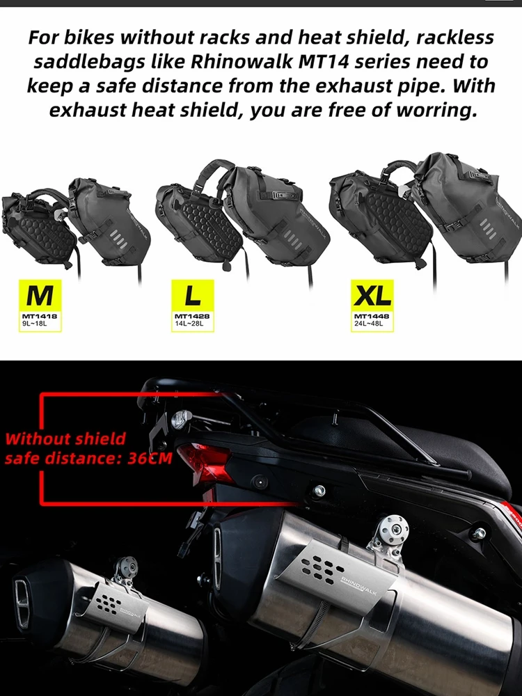 Motorcycle Universal Exhaust Pipe Protector Heat Shield Cover Guard Anti-scalding Cover New Accessories image 5