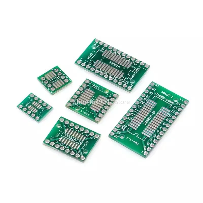 10pcs PCB Board Kit SMD Turn To SOP MSOP SSOP Adapter Converter Plate SOP MSOP SSOP TSSOP SOT23 8 10 14 16 20 28 SMT To DIP