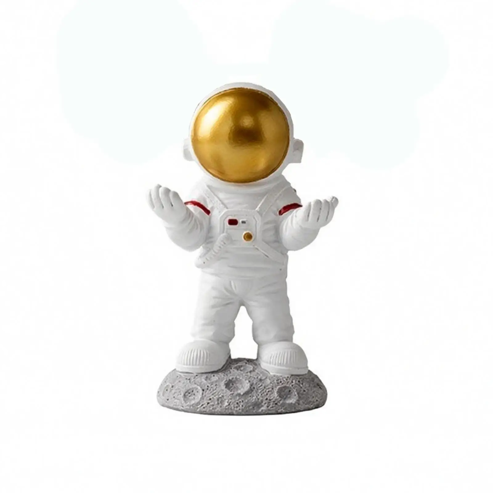 Astronaut Glasses Holder Organizer Resin Spacesuit Figure Pen Stand Cute Eyeglass Cradle for Nightstand Desk Decor