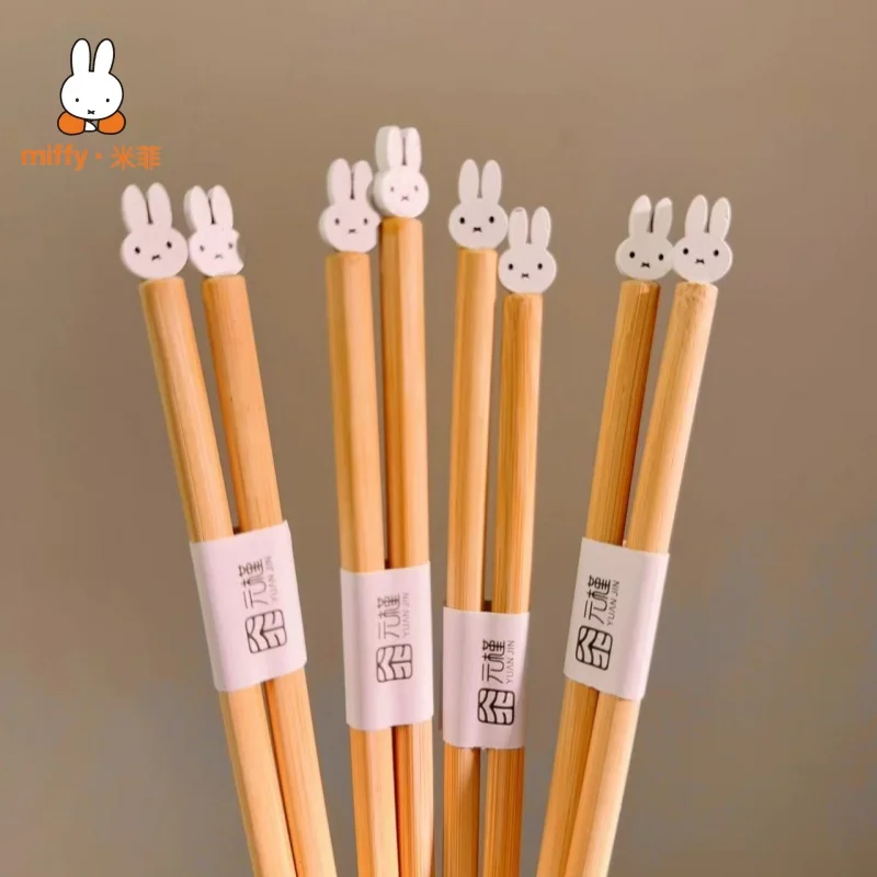 

Детские палочки для еды Miffy, объемные, в виде кукол, оригинальный дизайн, для отдельного приготовления и подачи блюд, праздничный подарок для мальчиков и девочек