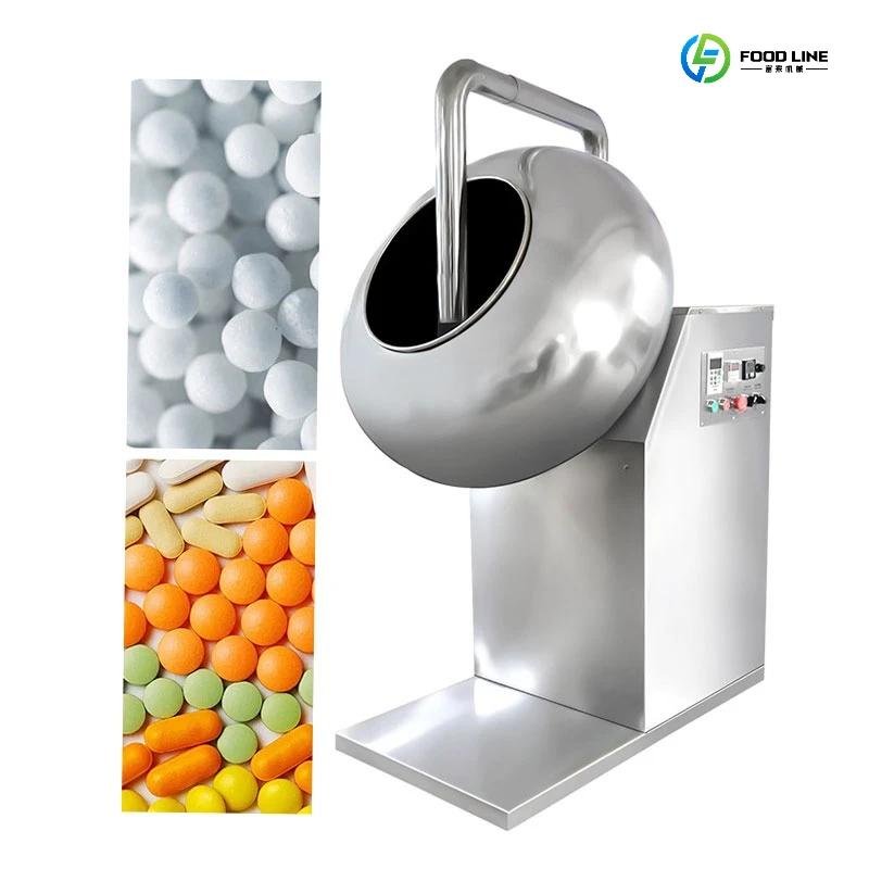 

Automatic Sugar Chocolate Nuts Syrup Almond Tablet Chewing Gum Coating Pan Machine