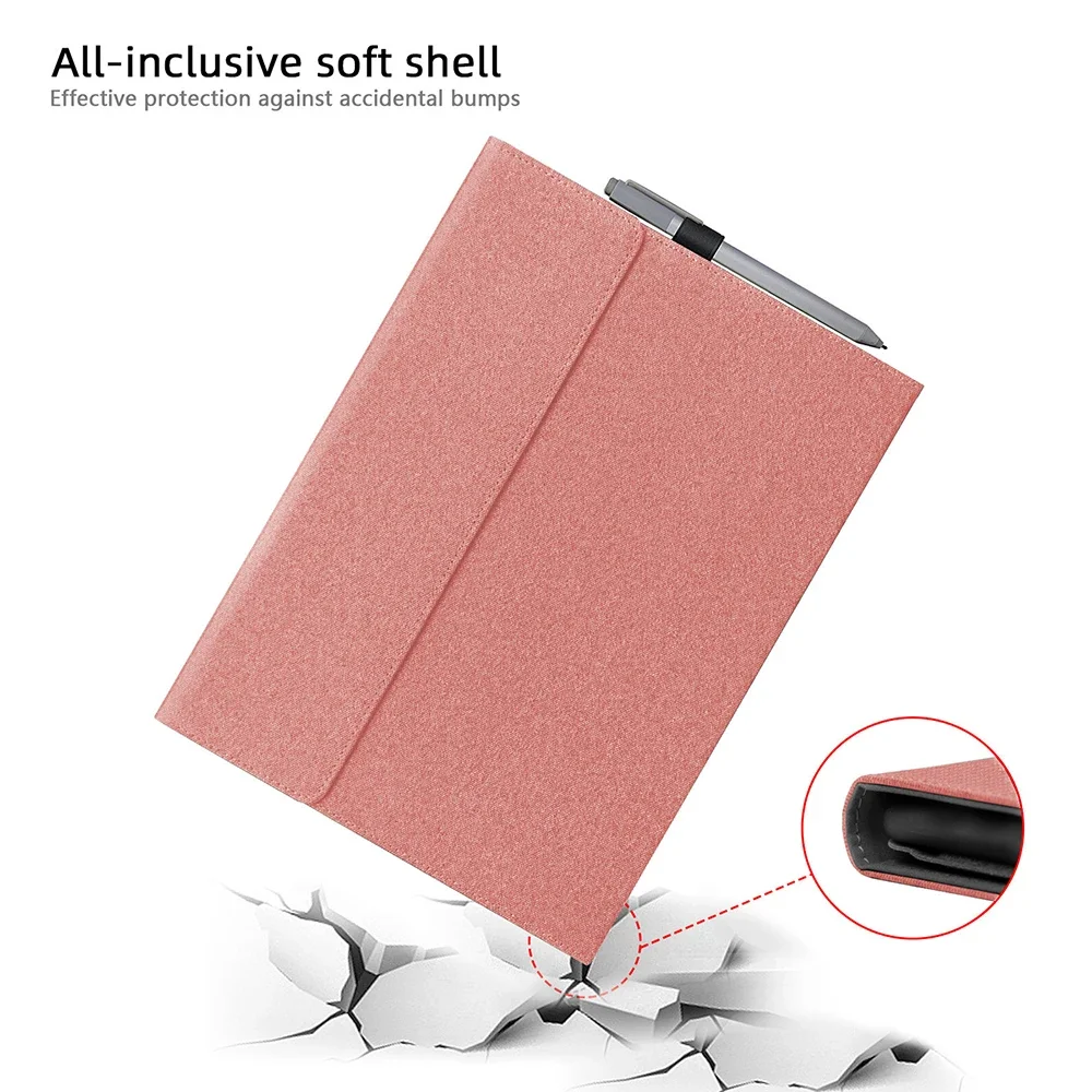 Surface Pro X Case Cover for Microsoft Surface Pro X 13" with Stylus Pen Holder Multiple Angle Adjustment Folio Stand Protective