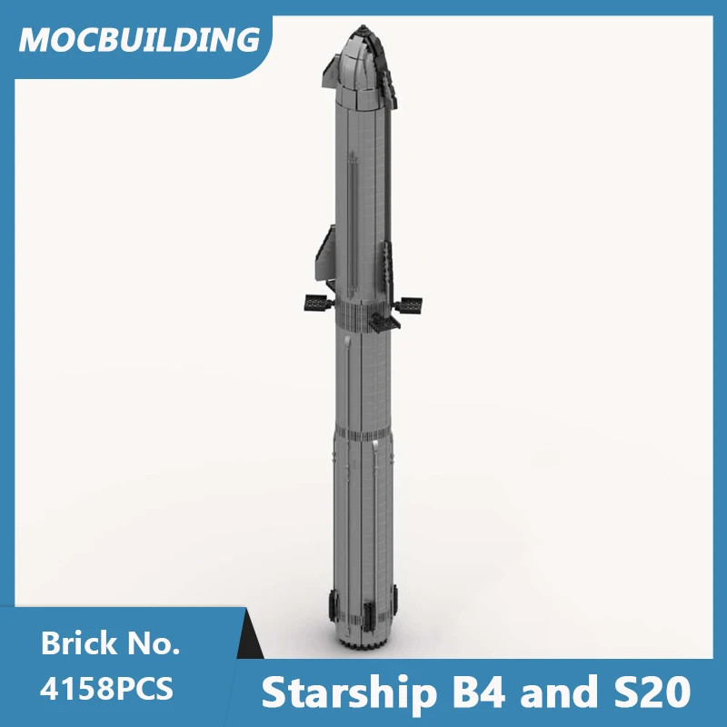 MOC Building Blocks Starship B4 and S20 Model DIY Assembled Bricks Space Series Educational Creative Collect Toys Gifts 4158PCS