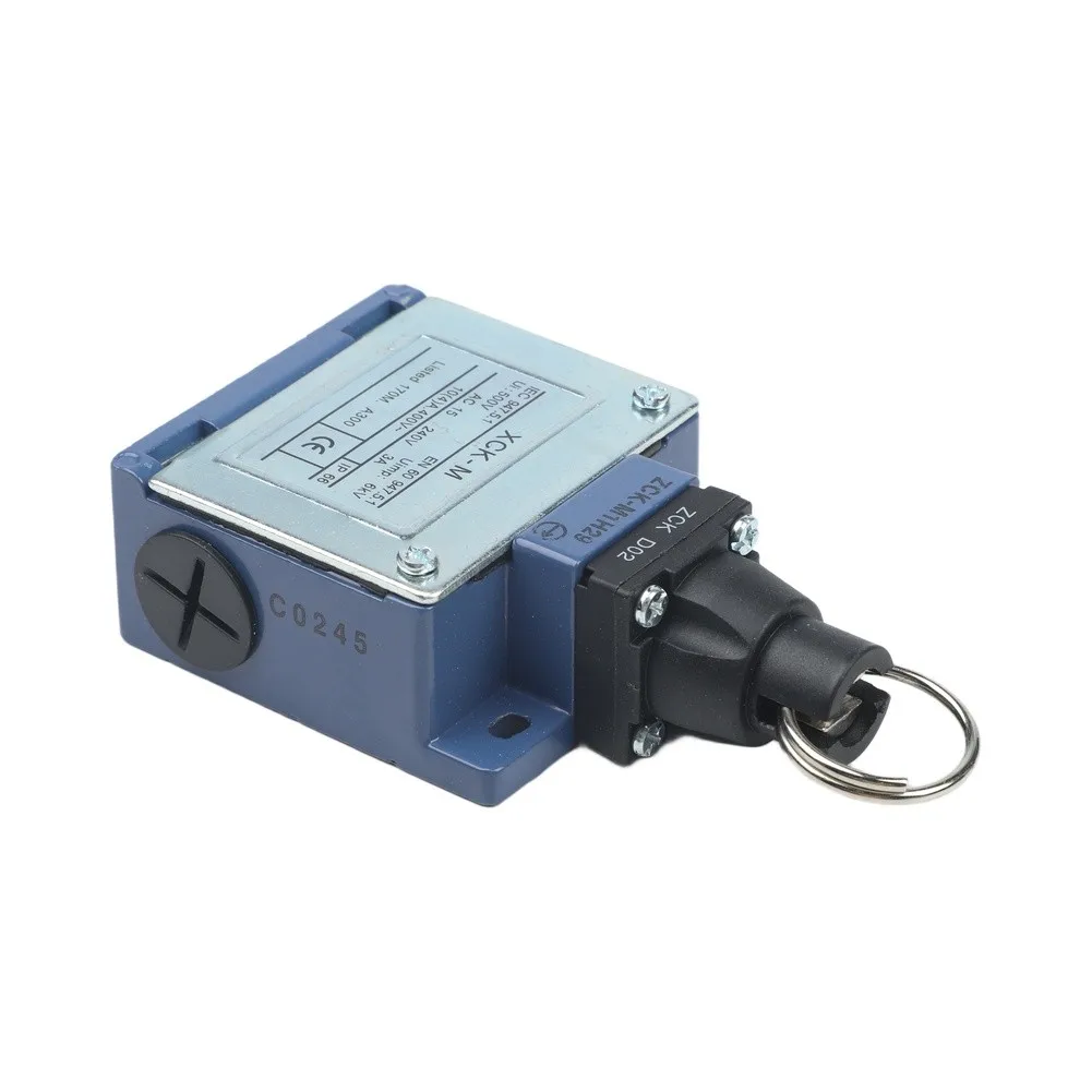 Pull Rope Emergey Stop Switch for xck MR202 with Metal Elosure and Dual NO Contacts for Reliable Operation in Dusty Wet Areas