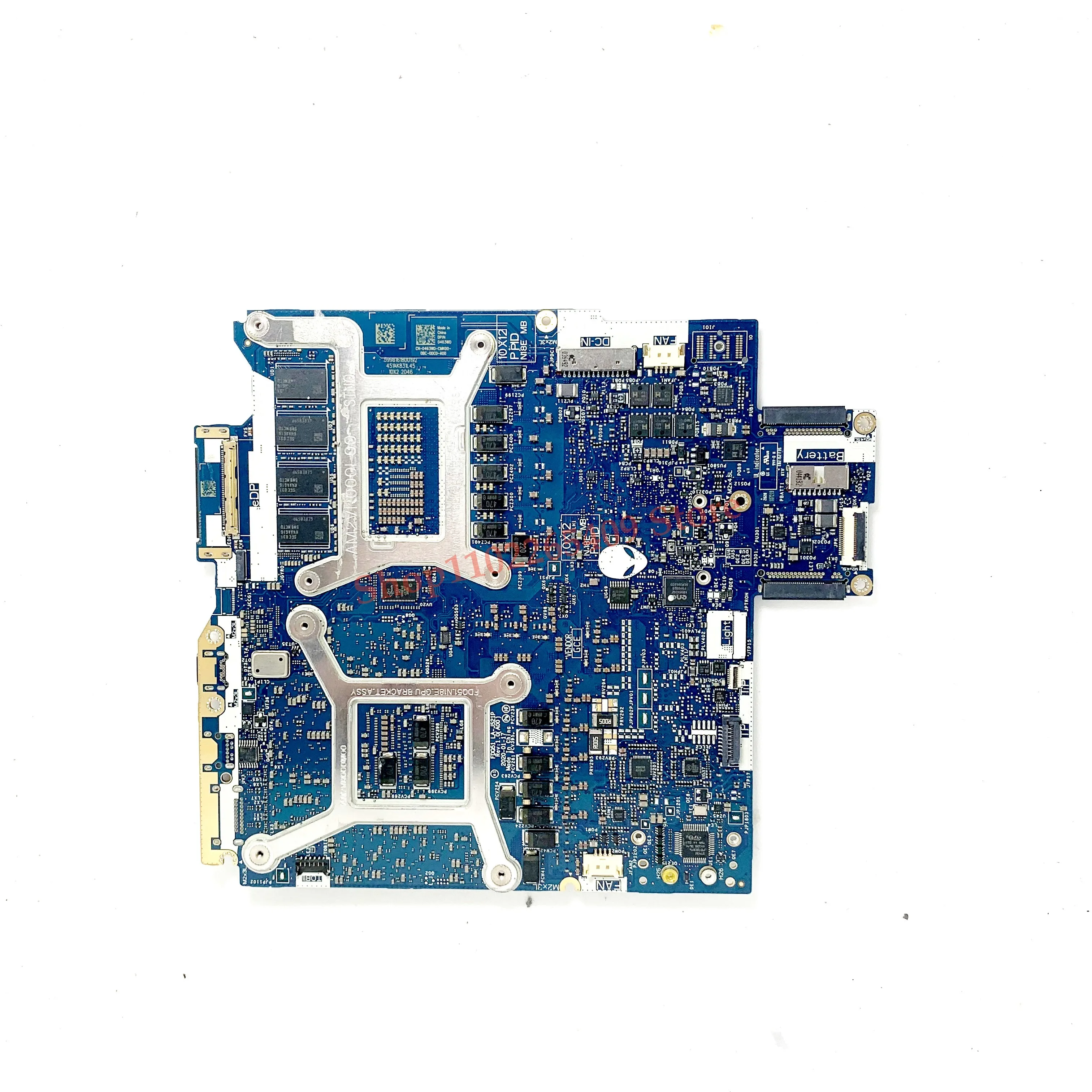 CN-0463WD 0463WD 463WD For DELL M17 R3 Motherboard FDQ51 LA-J521P N18E-G1-B-KC-A1 RTX2060 With SRH8Q I7-10750H CPU 100% Test