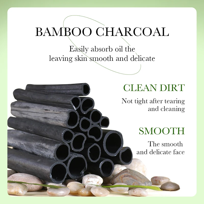 

50G ZOZU Bamboo Charcoal Clay Deep Cleansing BlackHead Removal Nourishing Pores Mud Purify Soothing Q3O2