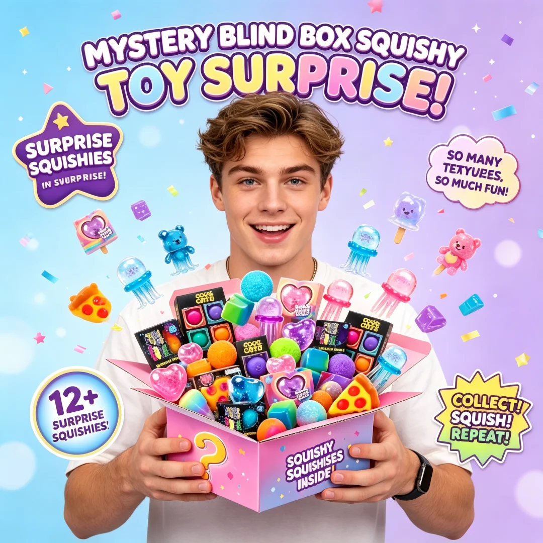 

Mystery Surprise Blind Bag Kawaii Pocket Squishy Mochi Toys Bulk Cat Paw Squeeze Sensory Calming Autistic Student Toys