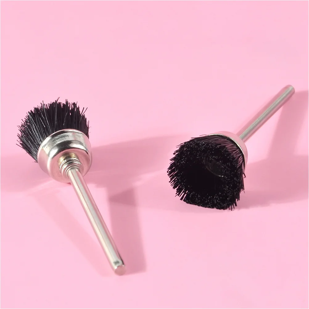 Nettoyeur tête de meulage brosse de nettoyage perceuses mèche à ongles manucure noir accessoires outils