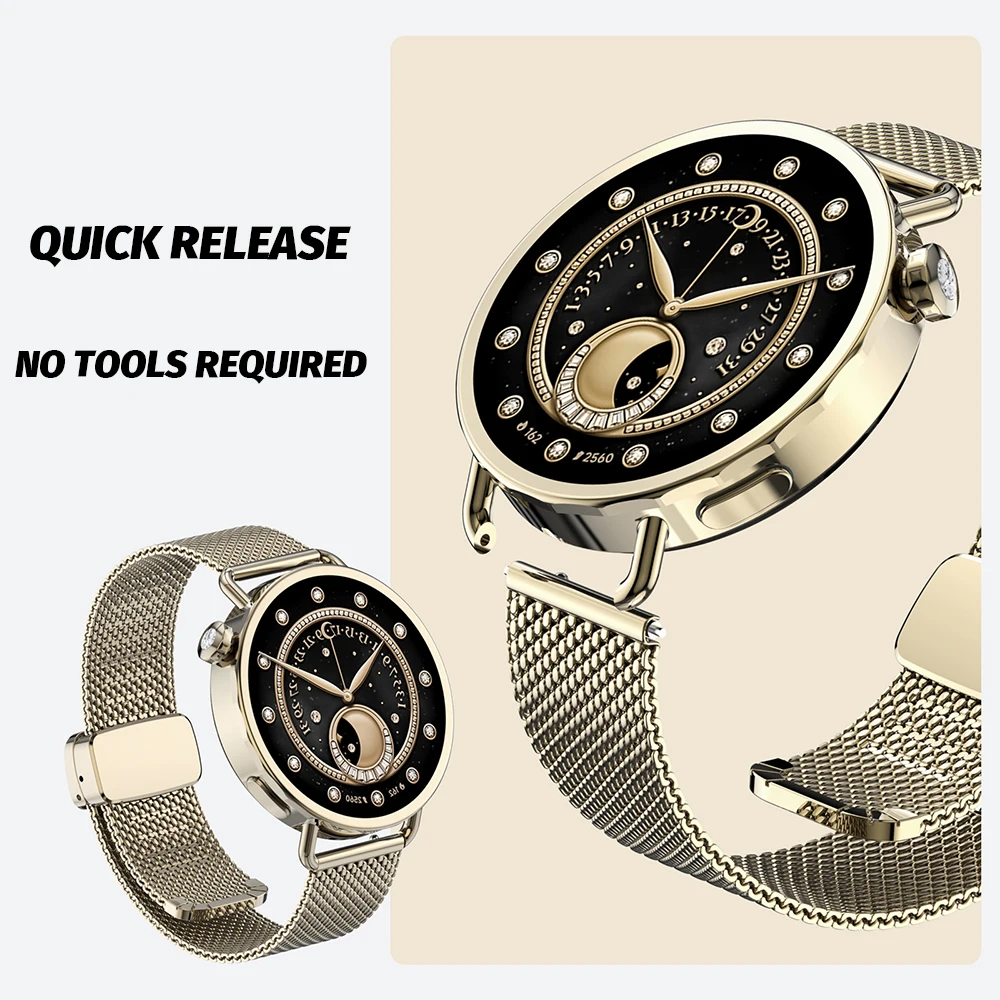 Stainless Steel Loop Band for Xiaomi Watch S4 41mm Metal Bracelet Magnetic Buckle for XIAOMI Watch S4 Lady Style Accessories