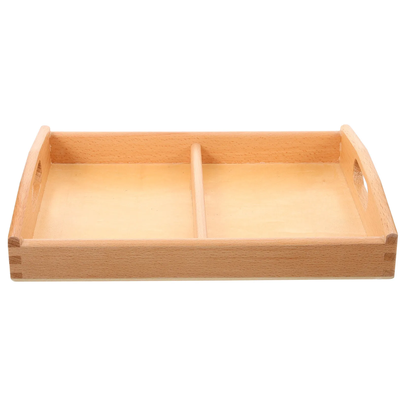 

Eco Friendly Beech Wood Tray Handcrafted Smooth Finish Great for Classroom Organization Toddler Learning Tools Art and Craft