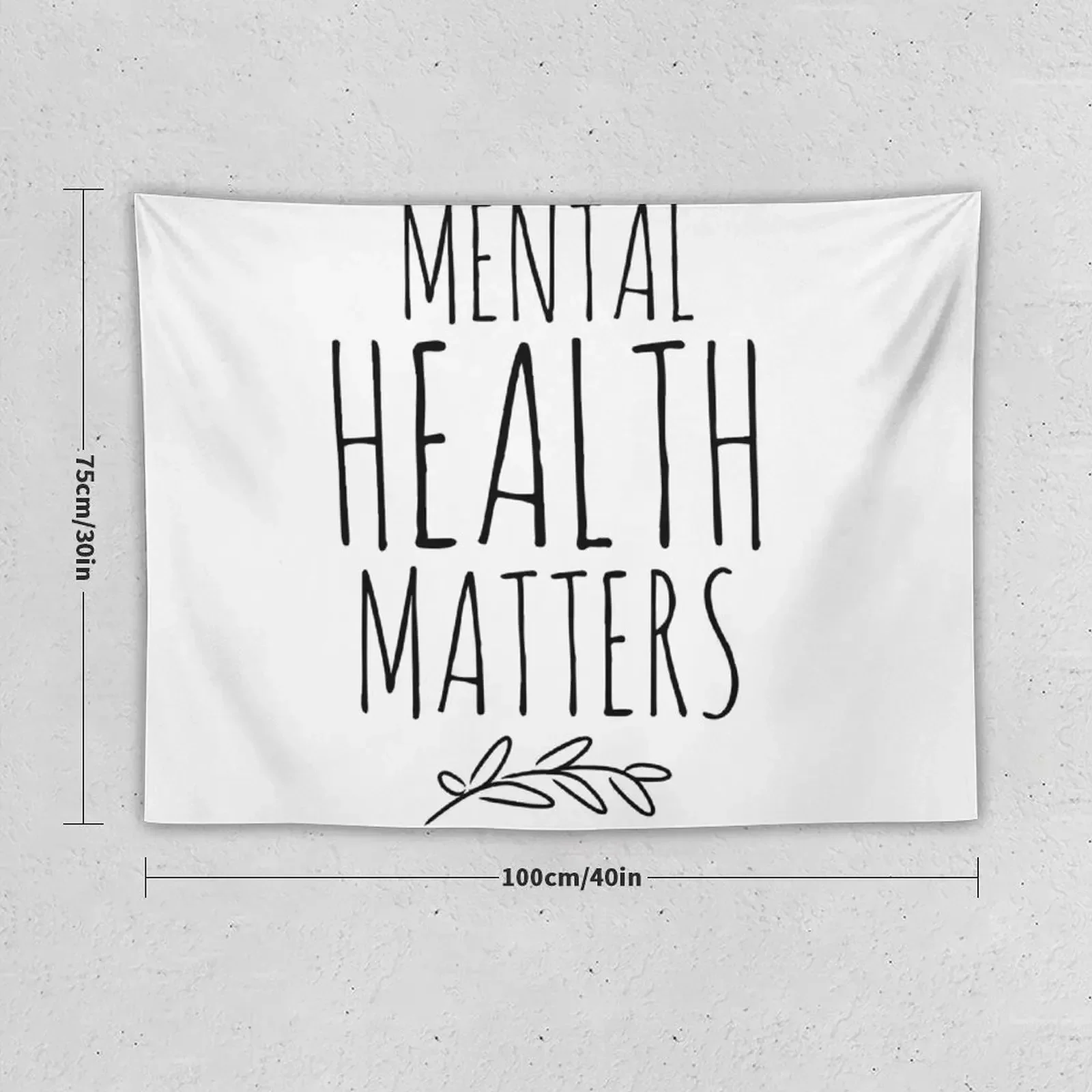 Mental Health Matters Tapestry Wall Decoration Items Wall Hanging Decor Home Supplies Tapestry