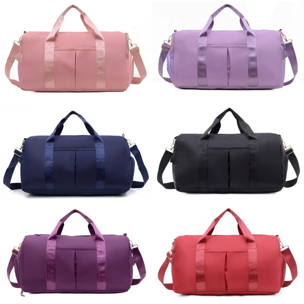 

Oxford Travel Luggage Bag Multi-functional Short Distance Nylon Duffle Bag Solid Color Multi Layered Large Capacity Handbag