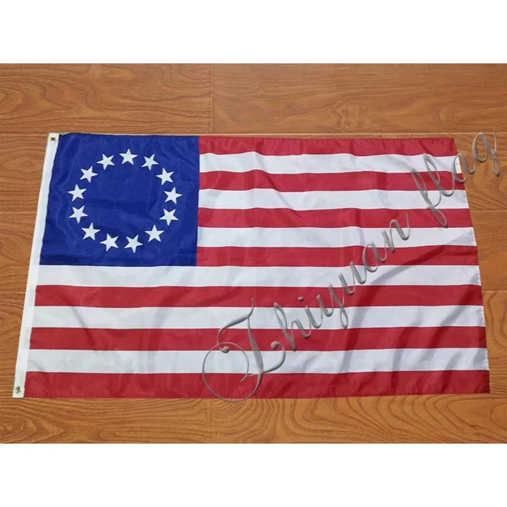 Betsy Ross Flag With USA Strip Digital Custom History Business Hobby 90x150cm 3x5ft CLUB SHOP Decoration Banner