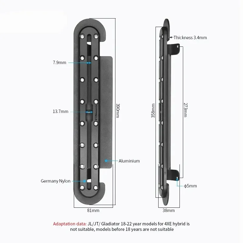 JL/JT Tough-Track for the Dash of JL/Gladiator Vehicles Creates an Ideal Device Setup for Overland and Off Road