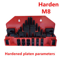Hardening quality milling machine clamping set M8 58pcs mill clamp kit vice,clamping tool(A3 material heat deal )