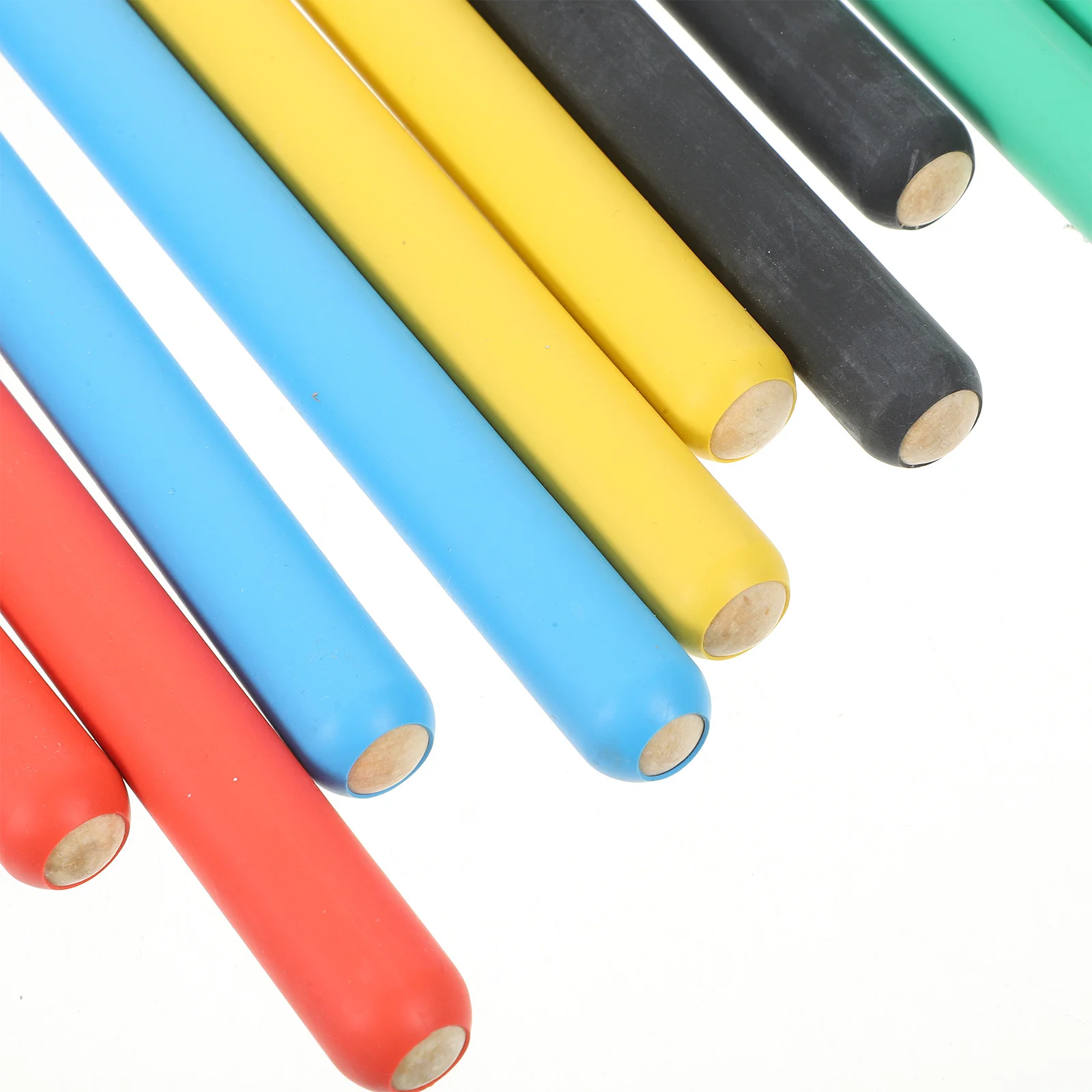 

5Pairs High Durability Wooden Drum Mallets Anti Slip Coating Various Colors Perfect Percussion Instruments Stage Accessory