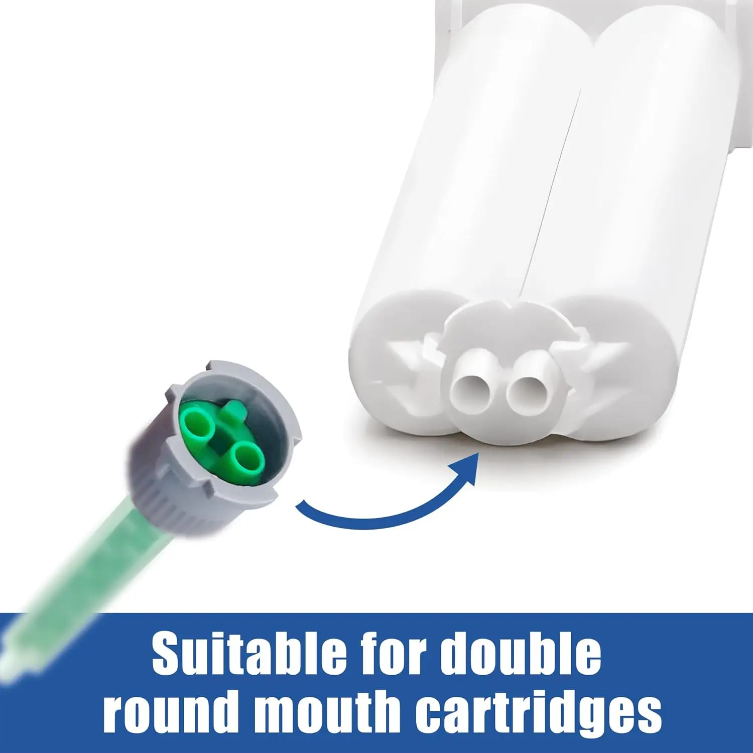 20 pces/50 pces bocal de mistura de adesivo epóxi bocal de mistura estática mb6-16 tubo de mistura (1:1 relação) para pistola de cola ab misturador líquido