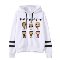 Friends Hoodie - TV Show Characters Pop Art Print Long Sleeve Pullover Sweatshirt Y2k Casual Graphic Hoodie Winter Clothes Woman